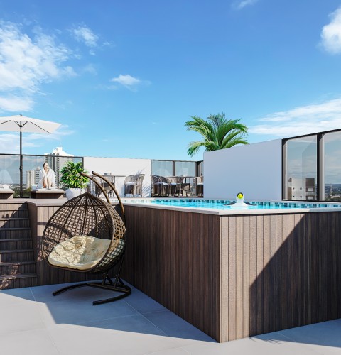 TERRAÇO COM PISCINA